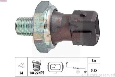 Produktbild von EPS 1.800.091 Öldruckschalter Öldrucksensor für HONDA Accord VI Limousine (CK, CG, CH, CF8) für LAND ROVER Defender SUV (L316) für MG MGF (RD)