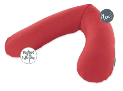 Produktbild von Das Original Theraline Stillkissen inkl. Bezug Kirschrot, Bamboo Collection