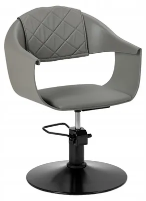 Productafbeelding van Knippestoel met haarsysteem, model Halo, grijs