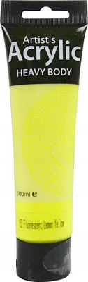 Obrázok produktu pre Akrylová farba Premium 100ml Fluorescenčná citrónová žltá - 152