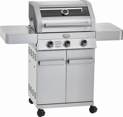 Produktbild von Rösle Grillen Gasgrill BBQ-Station Grillwagen Gourmet G3 Edelstahl 3 Brenner