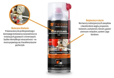 Produktbild von Leckprüfgerät für Gas- und Druckluftanlagen - Flüssigkeit, 400 ml, Teger