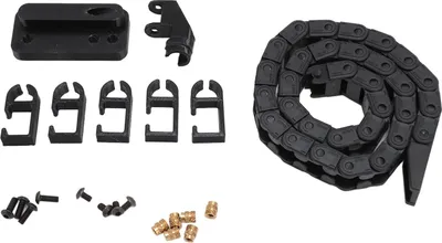Zdjęcie produktu dla łańcuch do drukarki 3D 16,9 cala, czarny, elastyczny, niskoszumowy, łatwy w montażu przewód nośny ABS do zamiennika Bamboo P1P