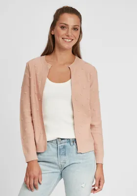 Produktbild von OXMO OXKalotta Damen Strickjacke Feinstrick Cardigan Strickcardigan