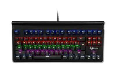 Immagine prodotto di Tastiera da gioco meccanica Liocat KX 365+ C, illuminazione RGB, blu Outemu, cavo da 1,8 m, nero