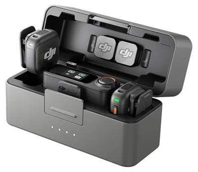 Produktbild von DJI Mic 3 (2 Sender + 1 Empfänger + Ladeschale), Funkmikrofon