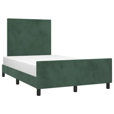 Immagine prodotto di Giroletto senza Materasso Verde Scuro 120x190 cm Velluto