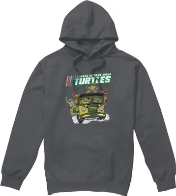 Imagen del producto de Tortugas Ninja Adolescentes - Sudadera con capucha para hombre, modelo TV8856 (Talla S) (Color carbón)