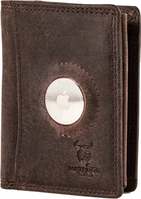 Produktbild von MATADOR Leder Geldbörse Herren AirTag Fach RFID Dunkel-Braun