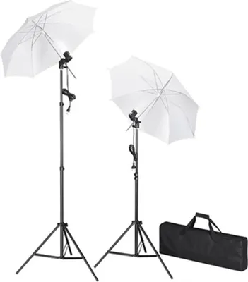Obrázok produktu pre set fotoštúdia vidaXL s bielym pozadím 600 × 300 cm a svetlami