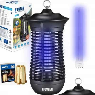 Zdjęcie produktu dla Mocna Lampa Owadobójcza Led Na Komary Muchy Ćmy Lampion N'oveen Ikn18