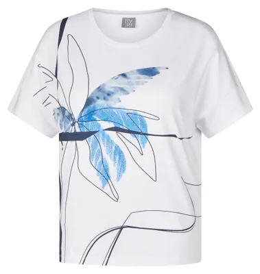 Produktbild von Rabe Rundhals T-Shirt für Damen in unifarben uni O24-0014679