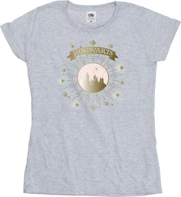 Produktbild von Harry Potter - "Hogwarts" T-Shirt für Damen BI24146 (XL) (Grau)