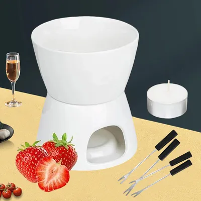 Produktbild von Schokoladenfondue Set Käsefondue Fondueset Schokofondue Käse Schoko Fondue Mini