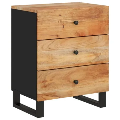 Obrázek produktu pro Noční stolek 50x33x62 cm masivní akácie a kompozitní dřevo
