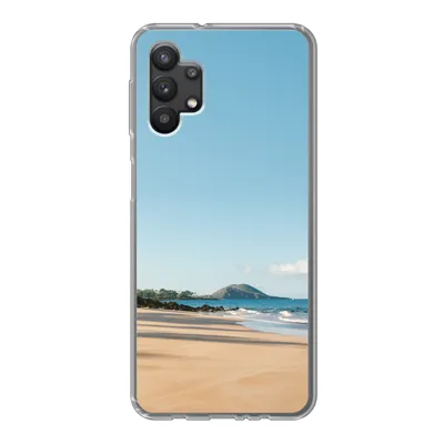 Produktbild von MuchoWow® Handyhülle Schutzhülle Hülle für Samsung Galaxy A32 5G Strand - Sommer - Palmen Silikon Softcase Handy Hülle - Softcase