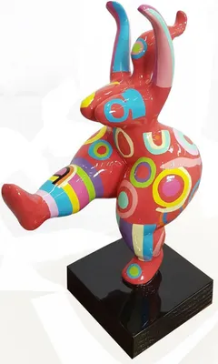 Immagine prodotto di Scultura Statua di design astratto Figure colorate dipinte a mano Decorazione Uomo Nuovo