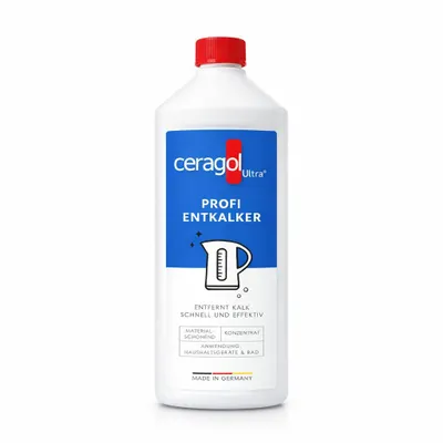 Produktbild von ceragol ultra Profi Entkalker - hochkonzentrierter Kalklöser für Küche, Bad und Haushaltsgeräte, 1000ml