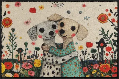 Produktbild von Salonloewe SWEET DOGS Fußmatte Wohnmatte 50 x 75 cm