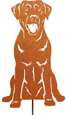 Immagine prodotto di Roest Tuinsteker, elemento decorativo per il giardino, a forma di cane, altezza 58 cm