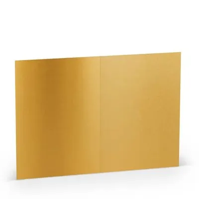 Produktbild von Doppelkarte A6 hoch VE=5 Stück Gold