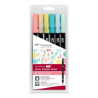 Obrázok produktu pre Tombow | ABT dual brush pen set Candy colours 6pcs