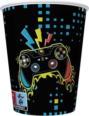 Obrázek produktu pro PLAYER Pad Controller Papírový kelímek 250 ml 8 kusů