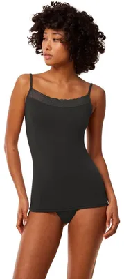 Produktbild von Damen Spaghetti Top aus Modal in Schwarz
