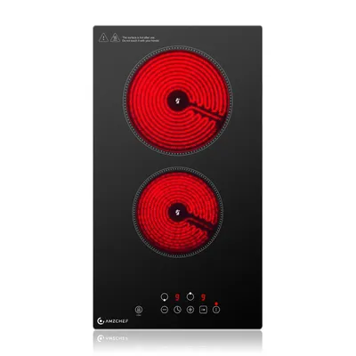 Produktbild von AMZCHEF Glaskeramikkochfeld 2 Platten, 3200 W Elektro-Kochfeld, 9 Leistungsstufen, 2-in-1 Freistehend & Einbau, Touch-Bedienung, Für Kochgeschirre
