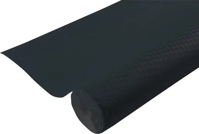 Produktbild von Pronappe RG360634I Tischdecke auf Rolle, geprägtes Papier, Waffelprägung mit Leineneffekt - 6x1,18m - Schwarz