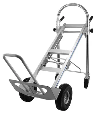 Image de Chariot de transport 3-en-1 - Chariot de manutention - Chariot de transport - Chariot à pousser - Dolly - Pliable - Alliage d'aluminium