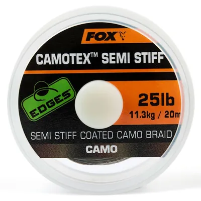 Produktbild von Fox Fishing Edges Camotex Semi Stiff Camo 20 m 25 lbs-11,3 kg Angelschnur