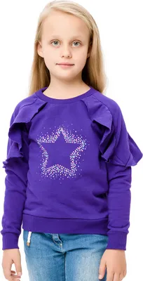 Produktbild von Mädchen-Sweatshirt Star - Lila - 146