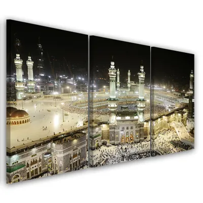 Produktbild von Triptychon auf leinwand beige religiös 60x40 cm Feeby beige wandbild bereit zum aufhängen