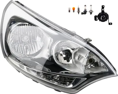 Zdjęcie produktu dla Johns, Reflektory halogenowe pasujące do Kia Rio UB 09/11- H7 H1 prawe + przeciwmgielne + światła 921021W220 921021W280 922021W210