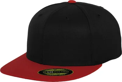 Produktbild von Flexfit By Yupoong Premium 210 2-Ton Baseballkappe RW7559 (L/XL) (Schwarz/Rot)