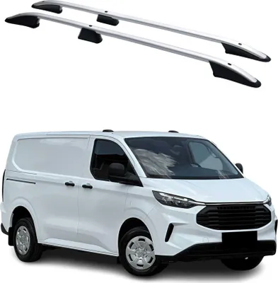 Image de Barres de toit longitudinales pour Ford Transit Tourneo Custom 2023-2025 L1 Gris