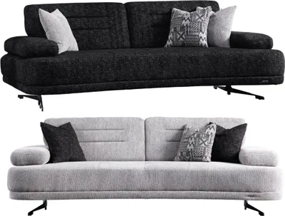 Produktbild von Villa Möbel Sofa Set Onyx Duo Braun-Beige Stellvariante:2+2 Relax- und Bettfunktion, Mikrofaser Webstoff