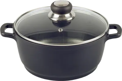 Produktbild von Krüger 22024D Aluguss-Topf Delta mit Glasdeckel, 24 cm