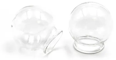 Produktbild von Vintageparts Hohlperlen Glas Klar Befüllbar 20mm für 14mm Fassungen, 2 Stück
