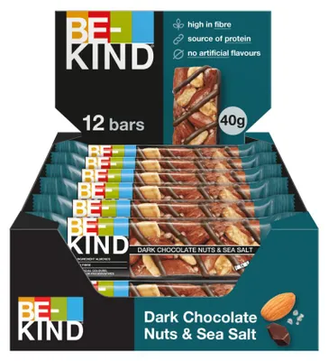 Produktbild von Kind 411252, Snack bars, Schokolade, Nüsse, Meersalz, 40 g