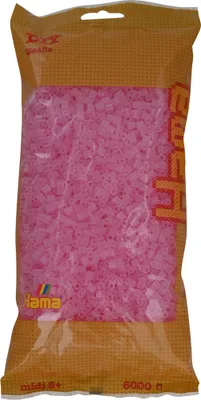 Produktbild von 6000 Hama Midi Bügelperlen - Transparent-Pink