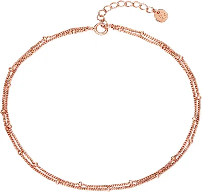 Produktbild von Glanzstücke München Fußkette Sterling Silber Rosévergoldet 50080571