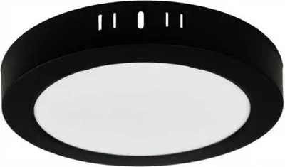 Obrázek produktu pro Bodové svítidlo pro povrchovou montáž černé 22 cm LED 18W kulaté 4000K neutrální stropní svítidlo Ecolight EC20473