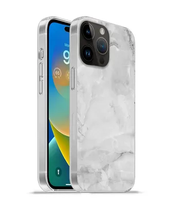Produktbild von MuchoWow® Handyhülle Schutzhülle Hülle für Apple iPhone 14 Pro - Softcase Marmor - Stein - Weiß - Grau - Marmoroptik Silikon Softcase Handy Hülle - Umschlag