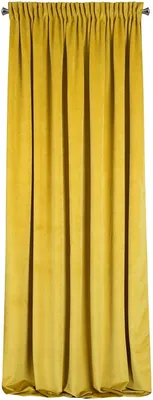 Produktbild von Eurofirany 339477, Durchscheinend, Gelb, Einfarbig, Polyester, Aufhängungshaken, 290 g/m²