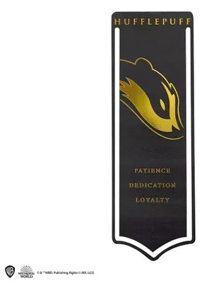 Produktbild von Metallisches Lesezeichen mit dem Wappen von Hufflepuff – Harry Potter
