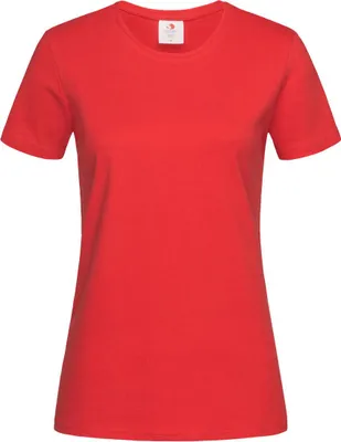 Produktbild von Stedman ST2160 | Damen Comfort-T Crew Neck / waschbar bei 40°C - Farbe: Scarlet Red - Größe: M