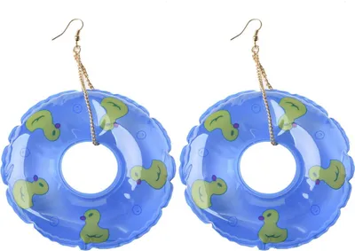 Produktbild von Schwimmreifen Ohrringe blau