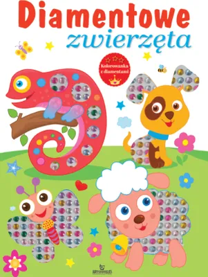 Immagine prodotto di Kolorowanka dla dzieci Zwierzęta z diamencikami 24 strony